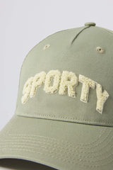 Appliqué Baseball Cap in Mineral