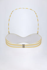 Multiway Bikini Top in Lemon Yellow Stripe