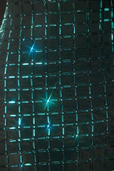 Embellished Open-Back Midaxi Dress in Emerald Green