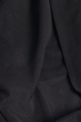 Cowl-Neck Backless Crop Top in Black