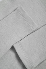 Brushed Jersey Wrap Crop Top in Fog Grey