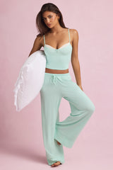Modal Mid-Rise Pyjama Trousers in Mint