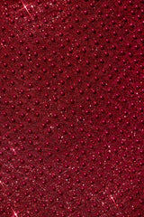 Embellished Sweetheart-Neck Mini Dress in Red