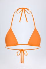 Triangle Bikini Top in Orange Tropical Hotfix