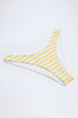 Cheeky Bikini Bottoms in Lemon Yellow Stripe