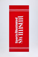 Logo Beach Towel in Fiery Red