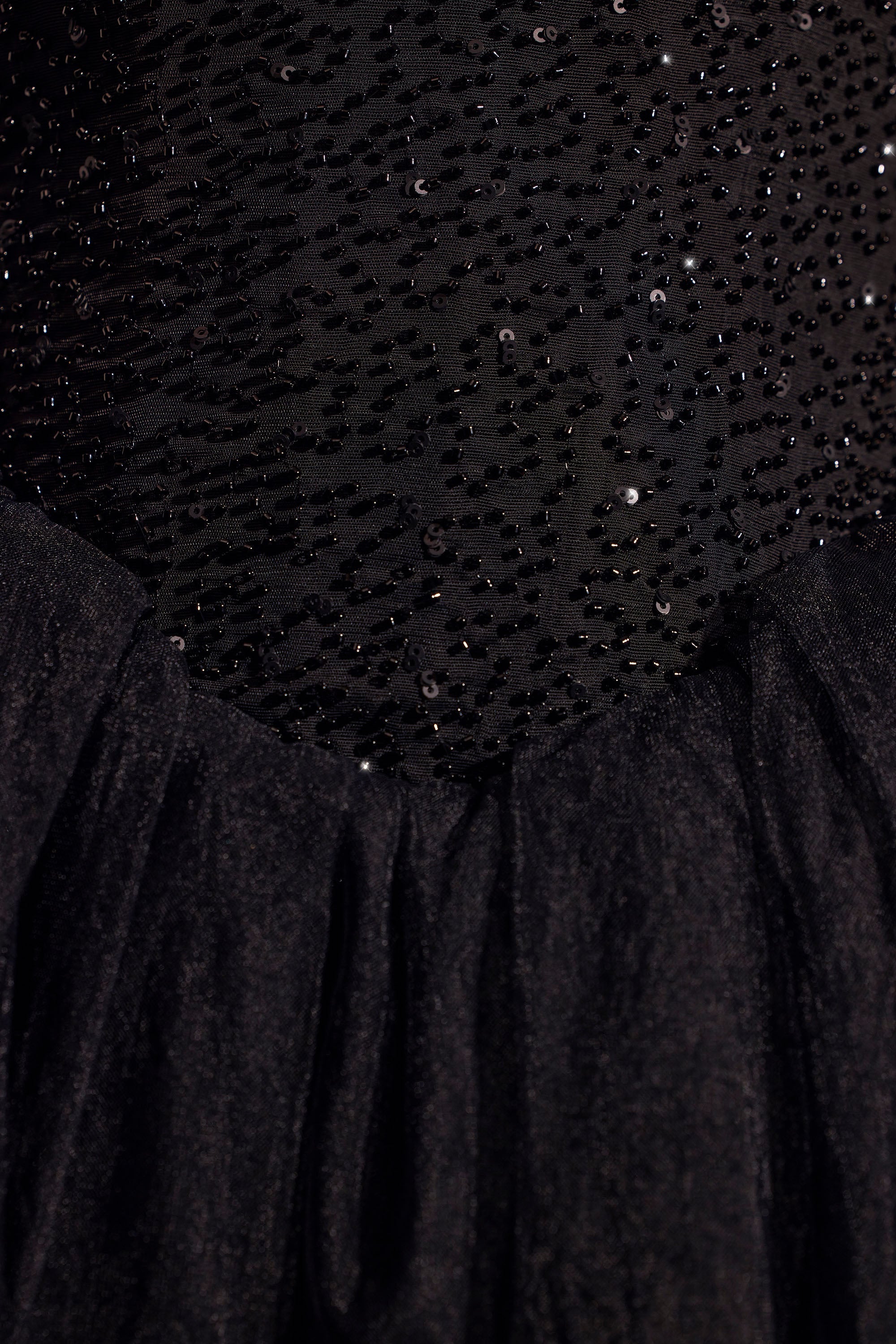 Embellished Corset Tulle Skirt Mini Dress in Black