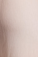 Crinkle Textured Beach Trousers in White