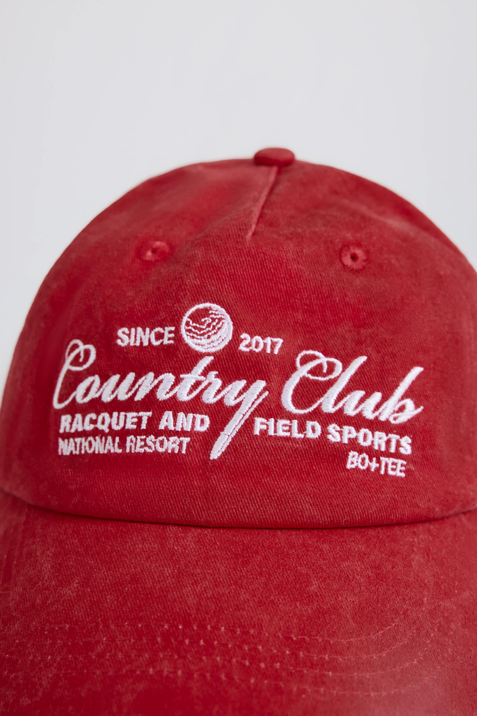 Baseball Cap in Dark Red