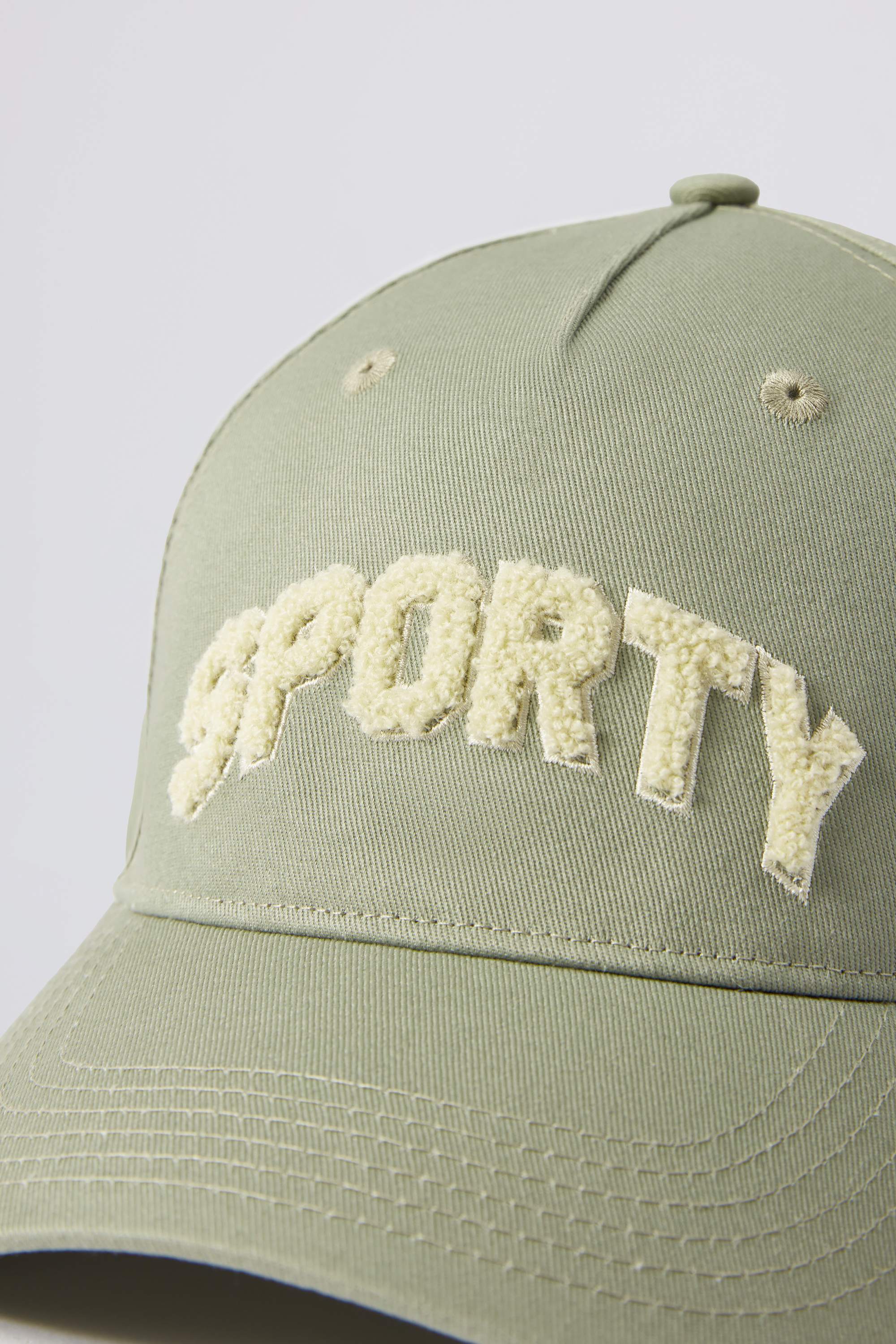 Appliqué Baseball Cap in Mineral