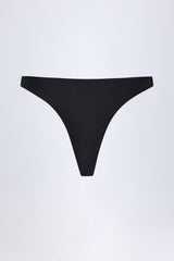 Hardware-Detail Cheeky Bikini Bottoms in Black