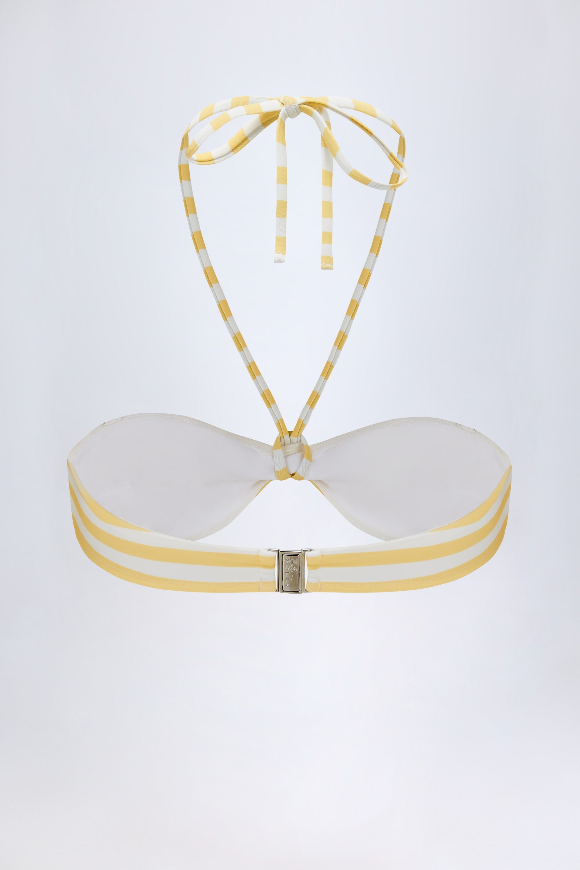 Multiway Bikini Top in Lemon Yellow Stripe