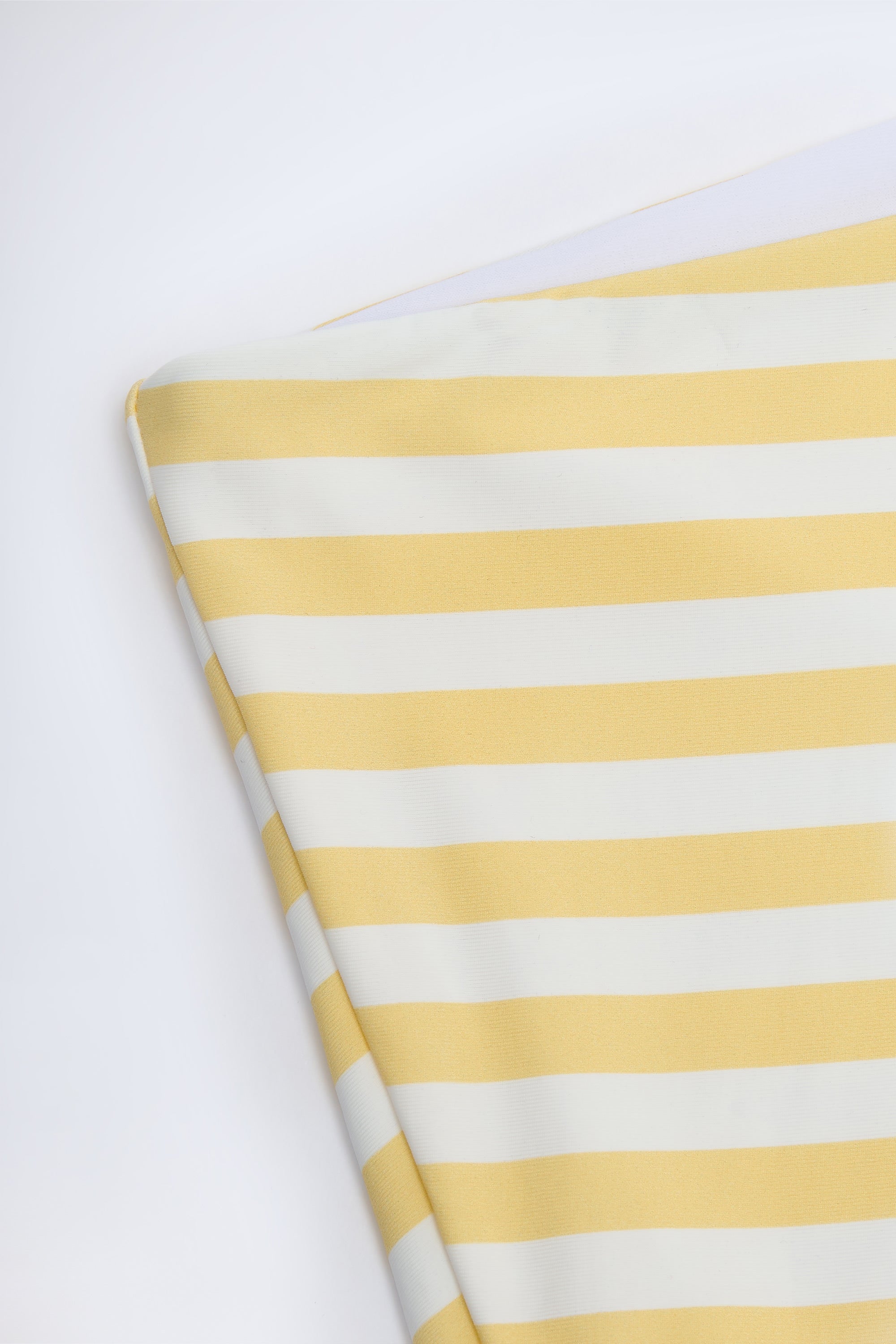 Mid-Rise Hotpants in Lemon Yellow Stripe