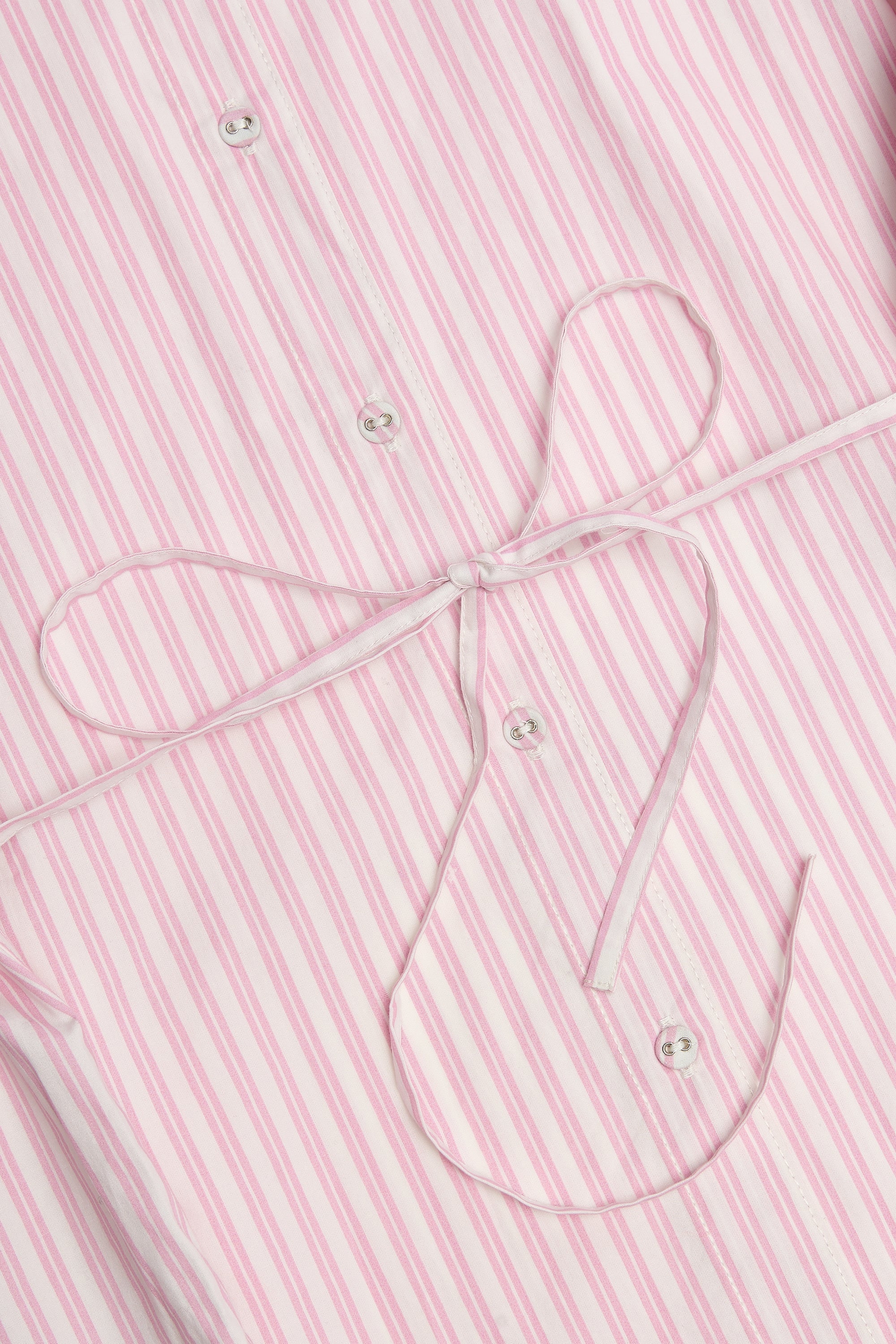 Oversized Shirt in Pink Stripe