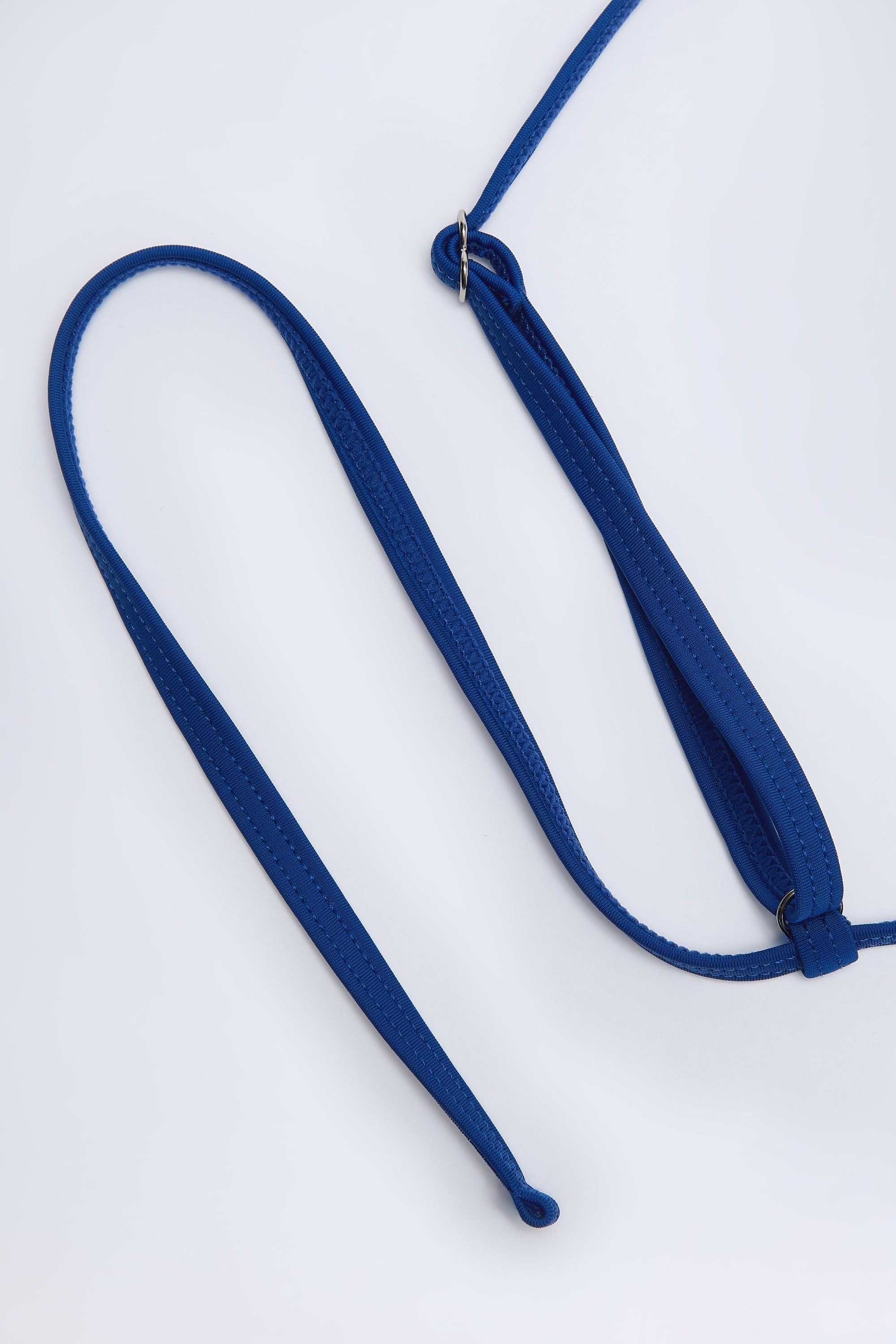 Triangle Bikini Top in Marine Blue Stripe