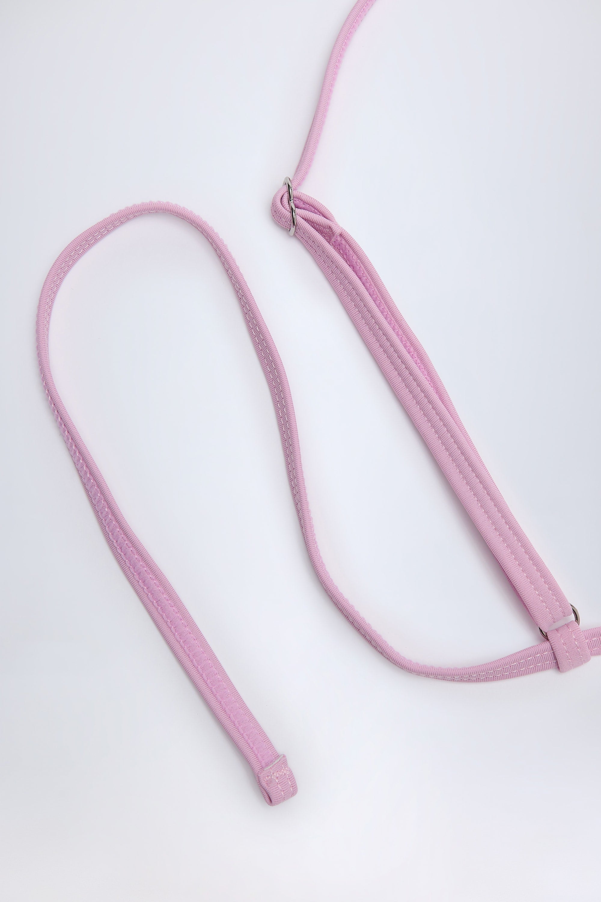 Triangle Bikini Top in Mauve Stripe