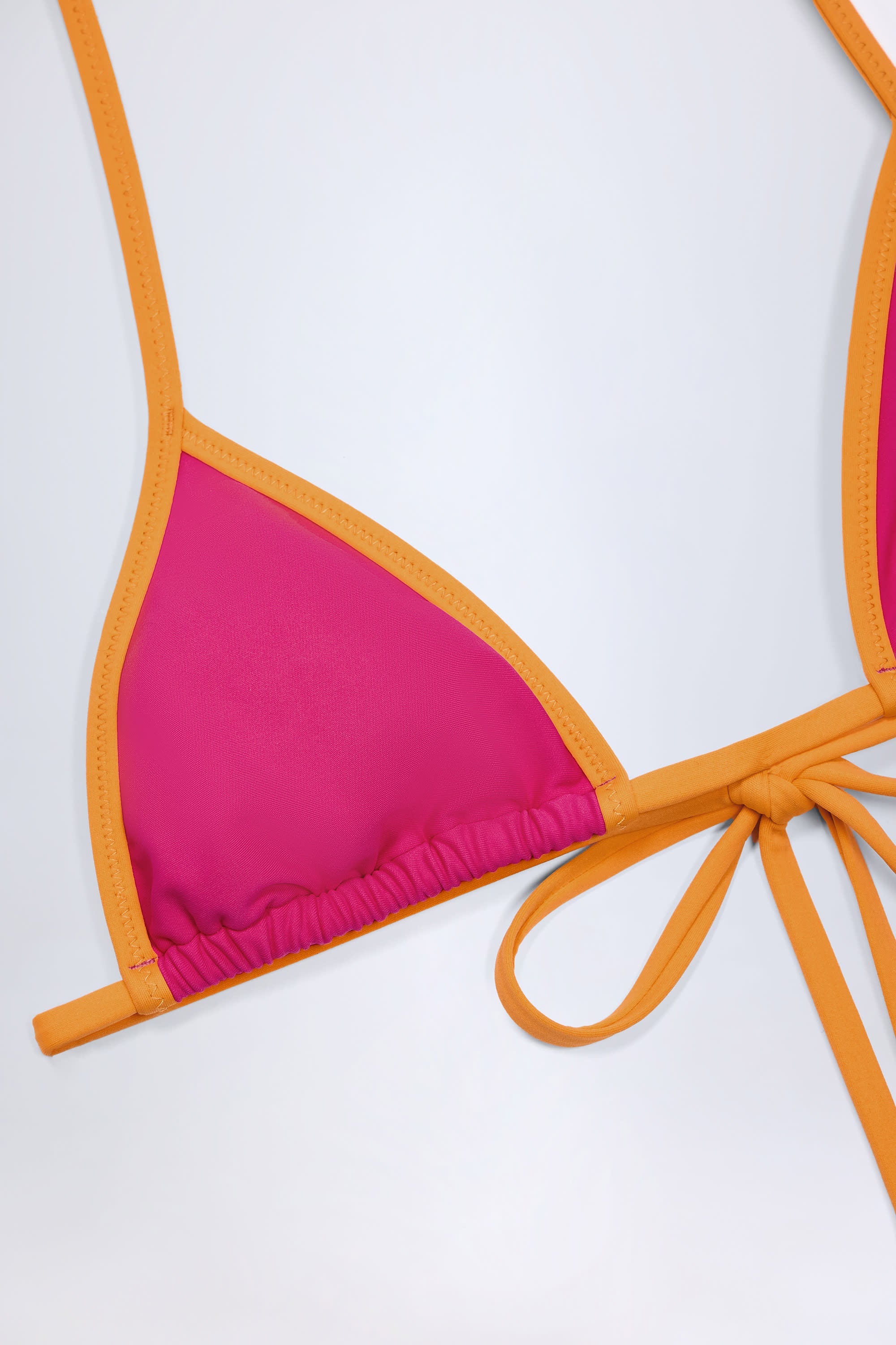 Triangle Bikini Top in Fuchsia
