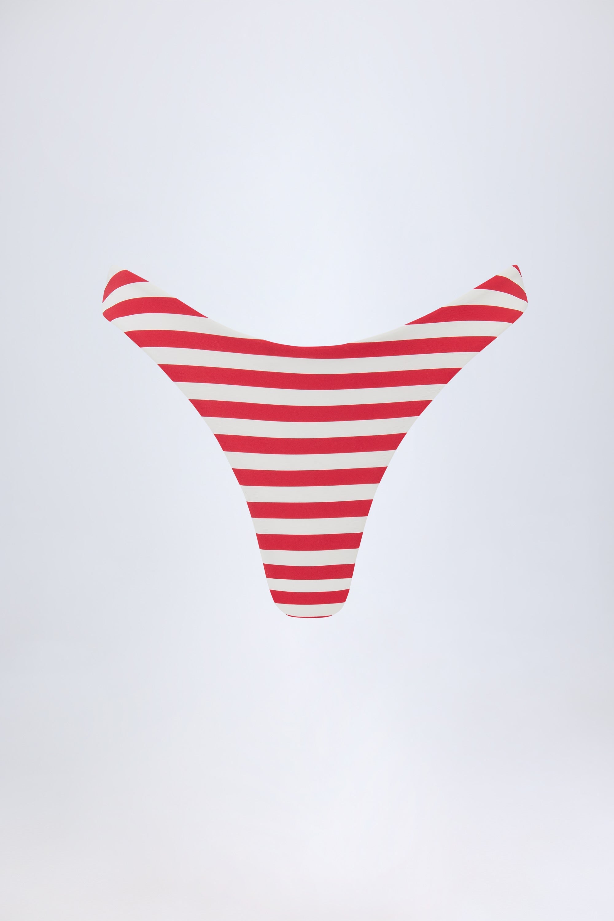 Cheeky Bikini Bottoms in Cherry Red Stripe