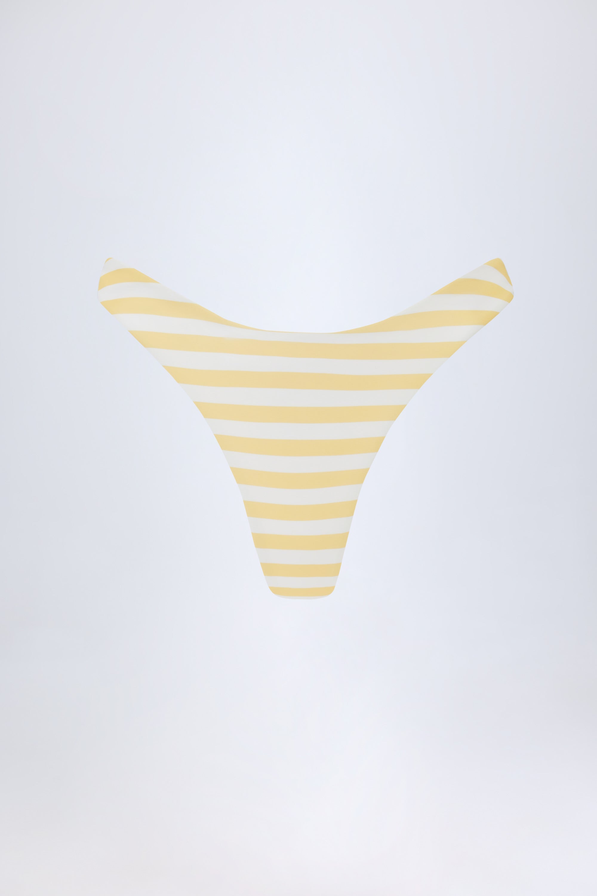 Cheeky Bikini Bottoms in Lemon Yellow Stripe