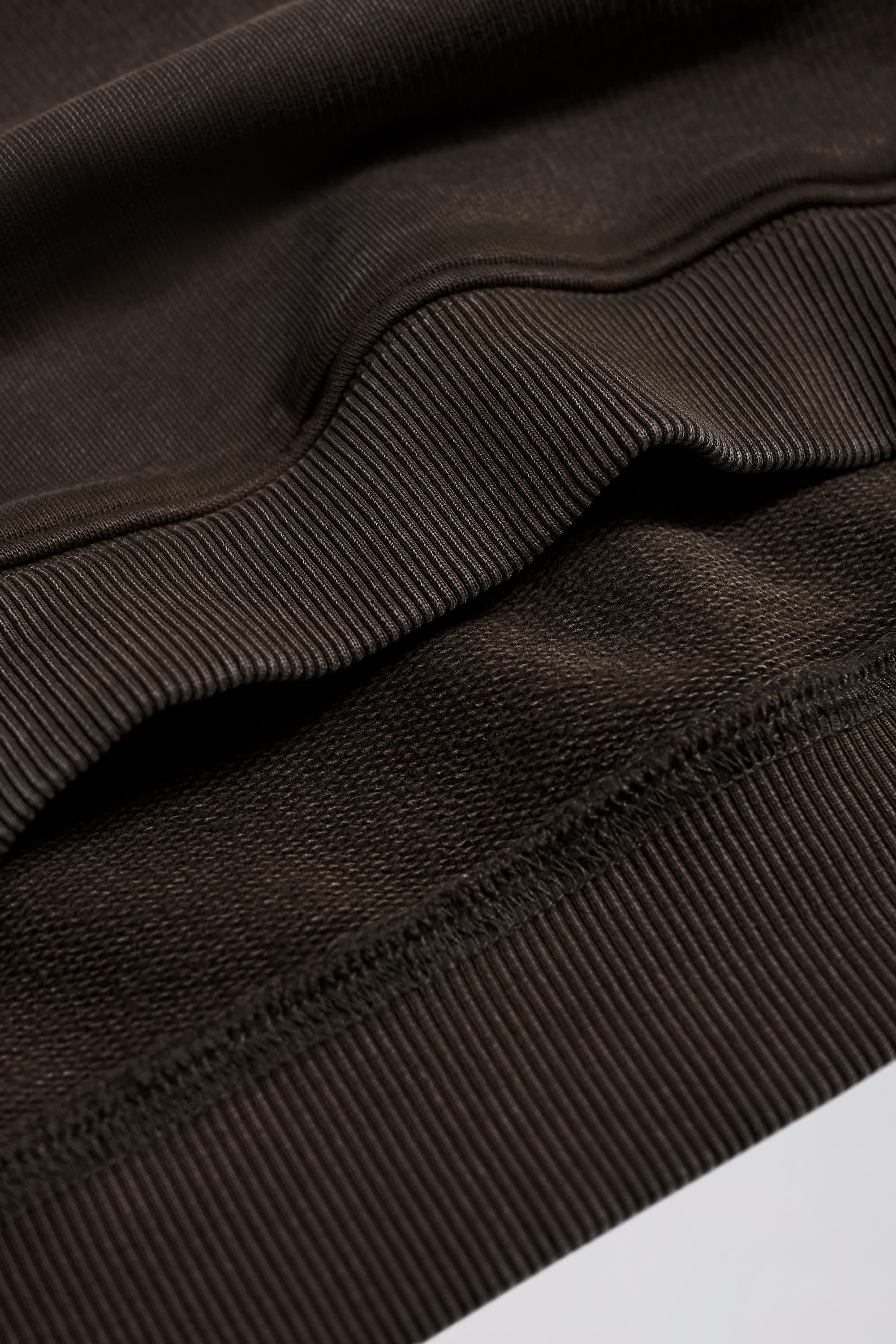 Acid Wash Oversized Hoodie in Brown