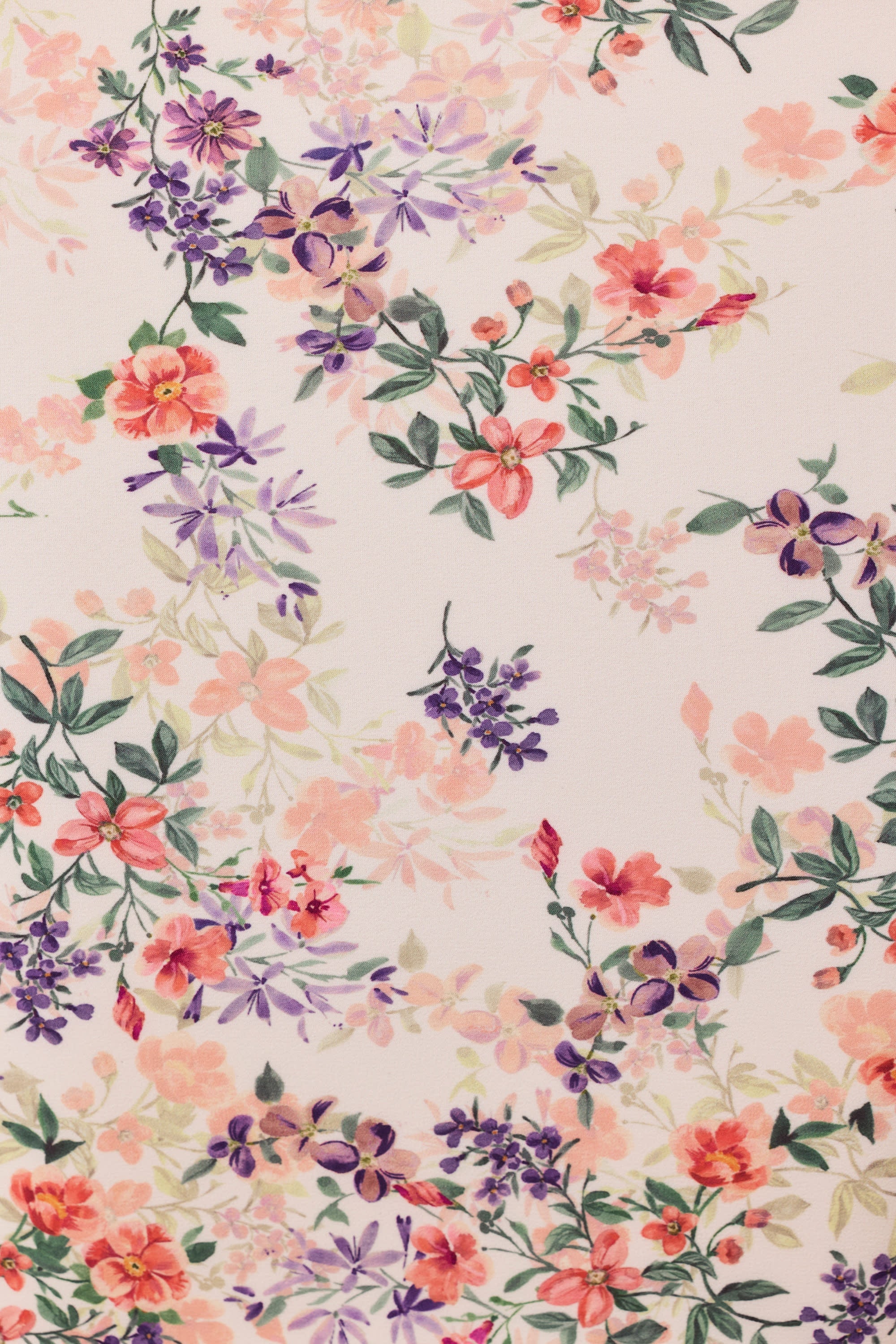 Layered Bra-Detail Fishtail Midaxi Dress in Primrose Floral Print