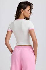 Cropped Baby T-Shirt in White